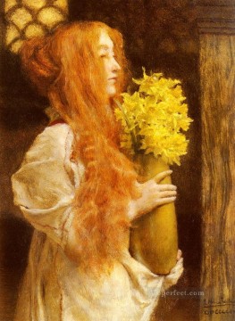 サー・ローレンス・アルマ・タデマ Painting - 春の花 ロマンチックなサー・ローレンス・アルマ・タデマ